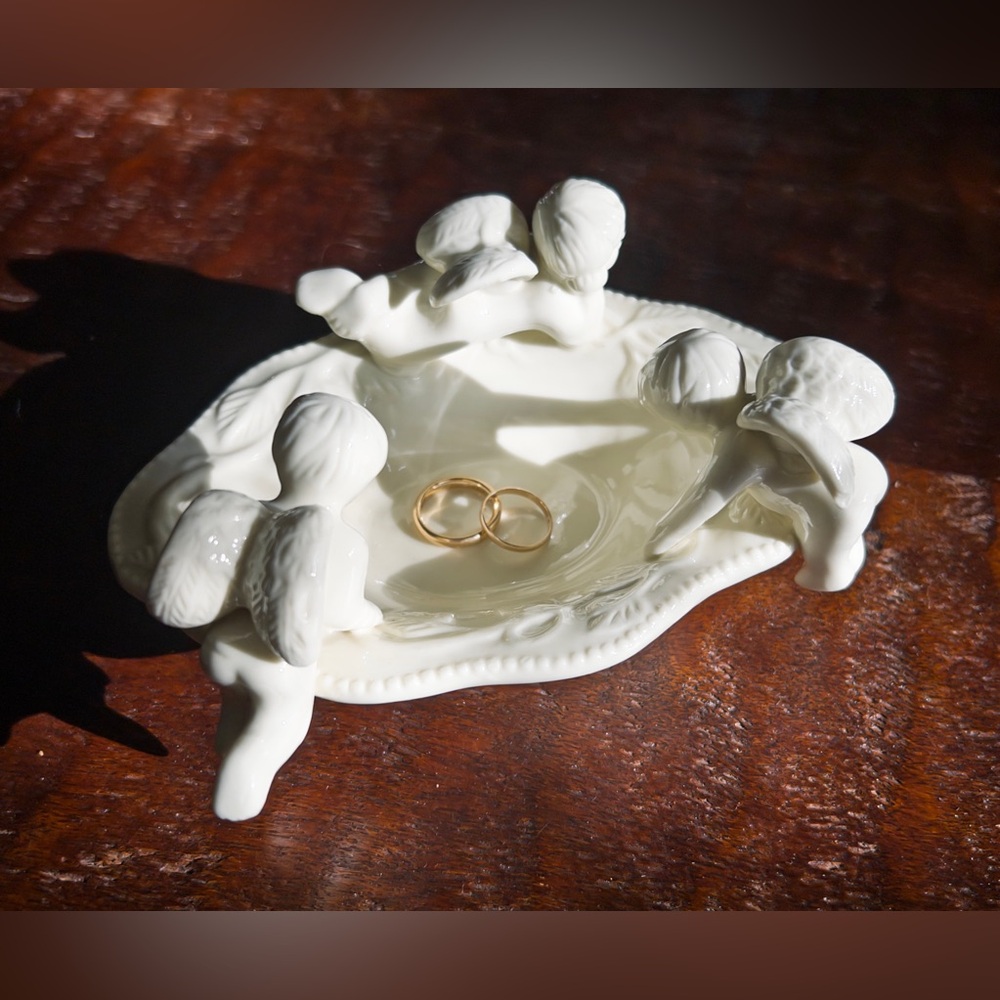 Vintage Cherub Trinket Dish